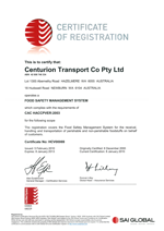 Food Safety Management System Certification | Centurion